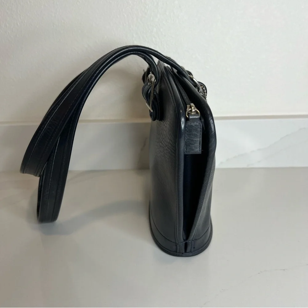 Coach Black Leather Satchel - Picture 10 of 15